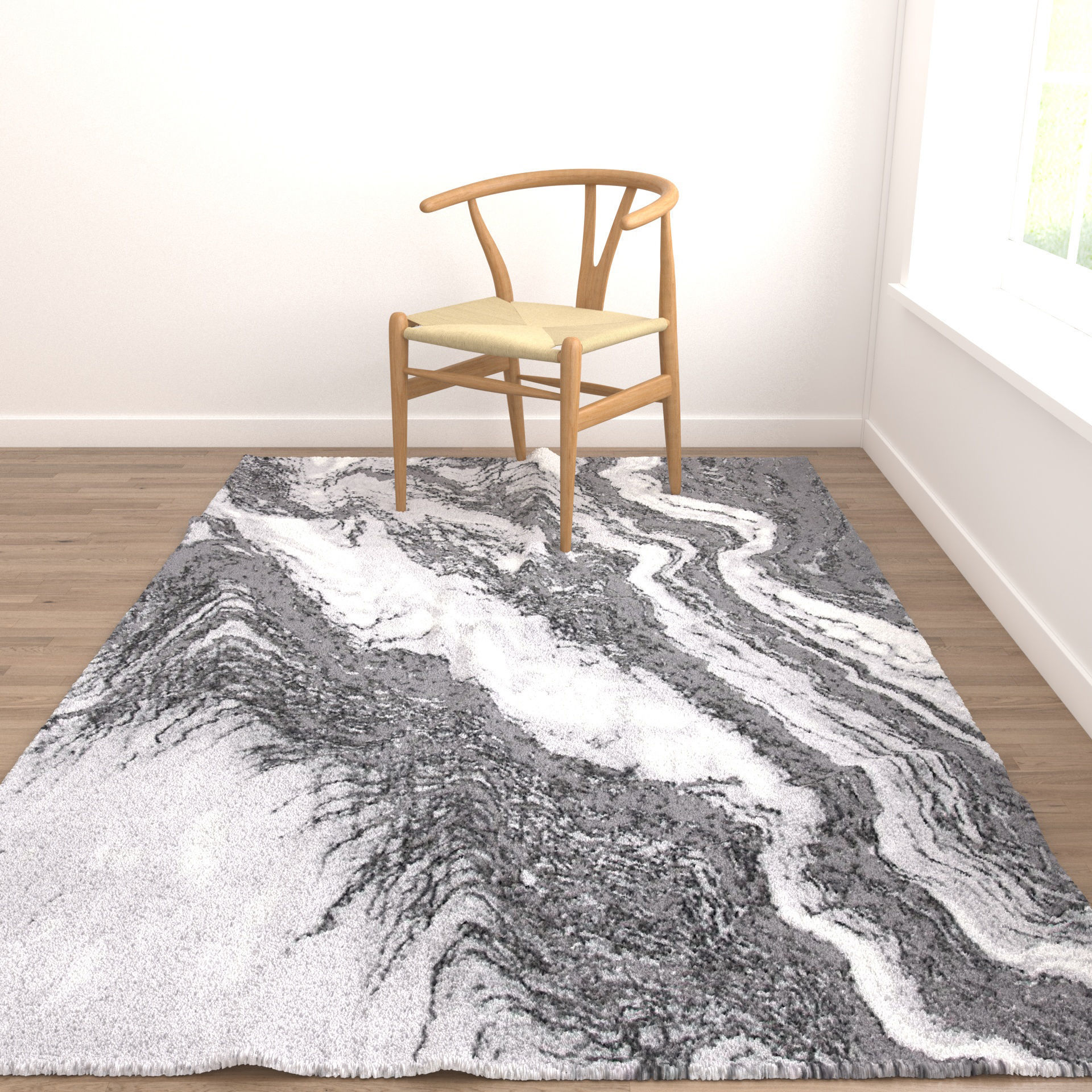 Rugs No 27 Low-poly 3D model_4