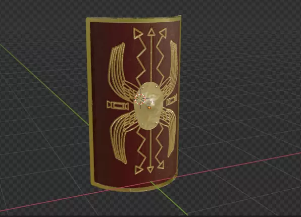 Roman Scutum  3D model_0