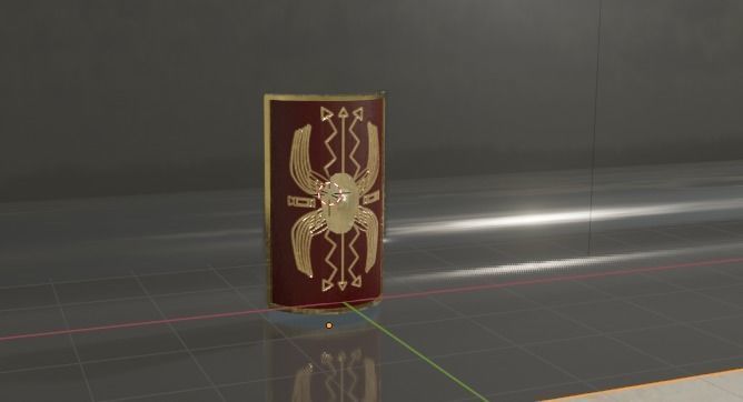 Roman Scutum  3D model_1