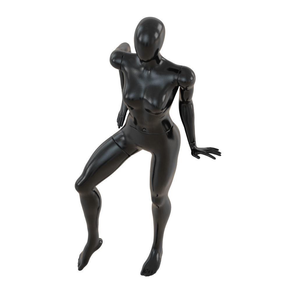 Female Abstract Mannequin 67 3D model_2