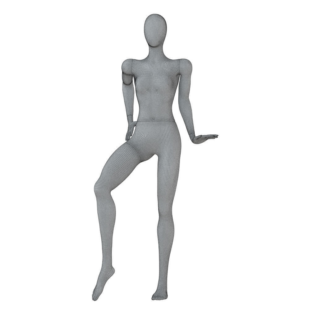 Female Abstract Mannequin 67 3D model_5