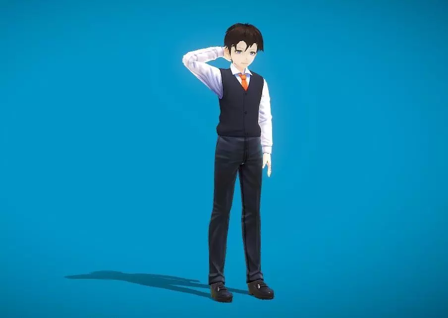 CyberEye Original Character Low-poly 3D model_0