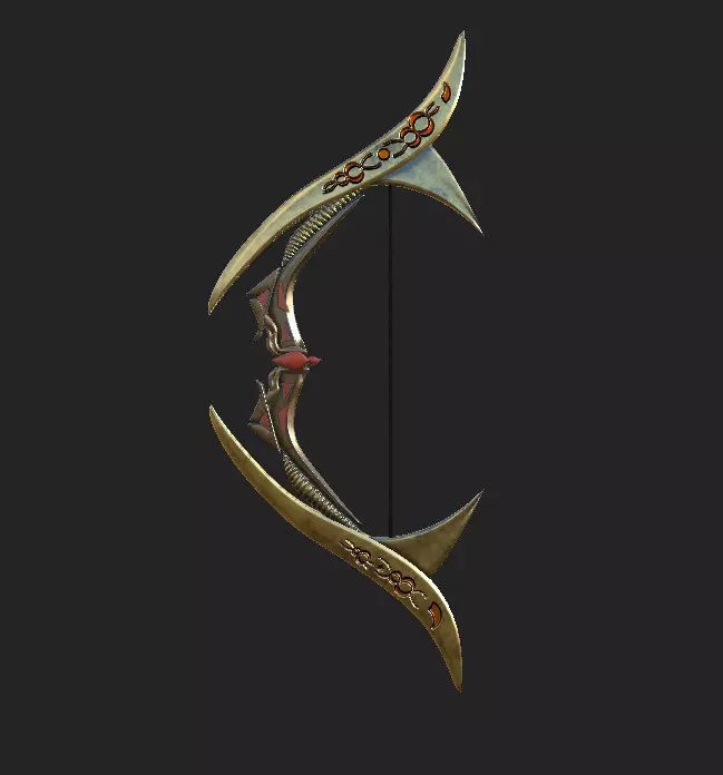 Mystic Bow based on a design by one of my colleague 3D model_0