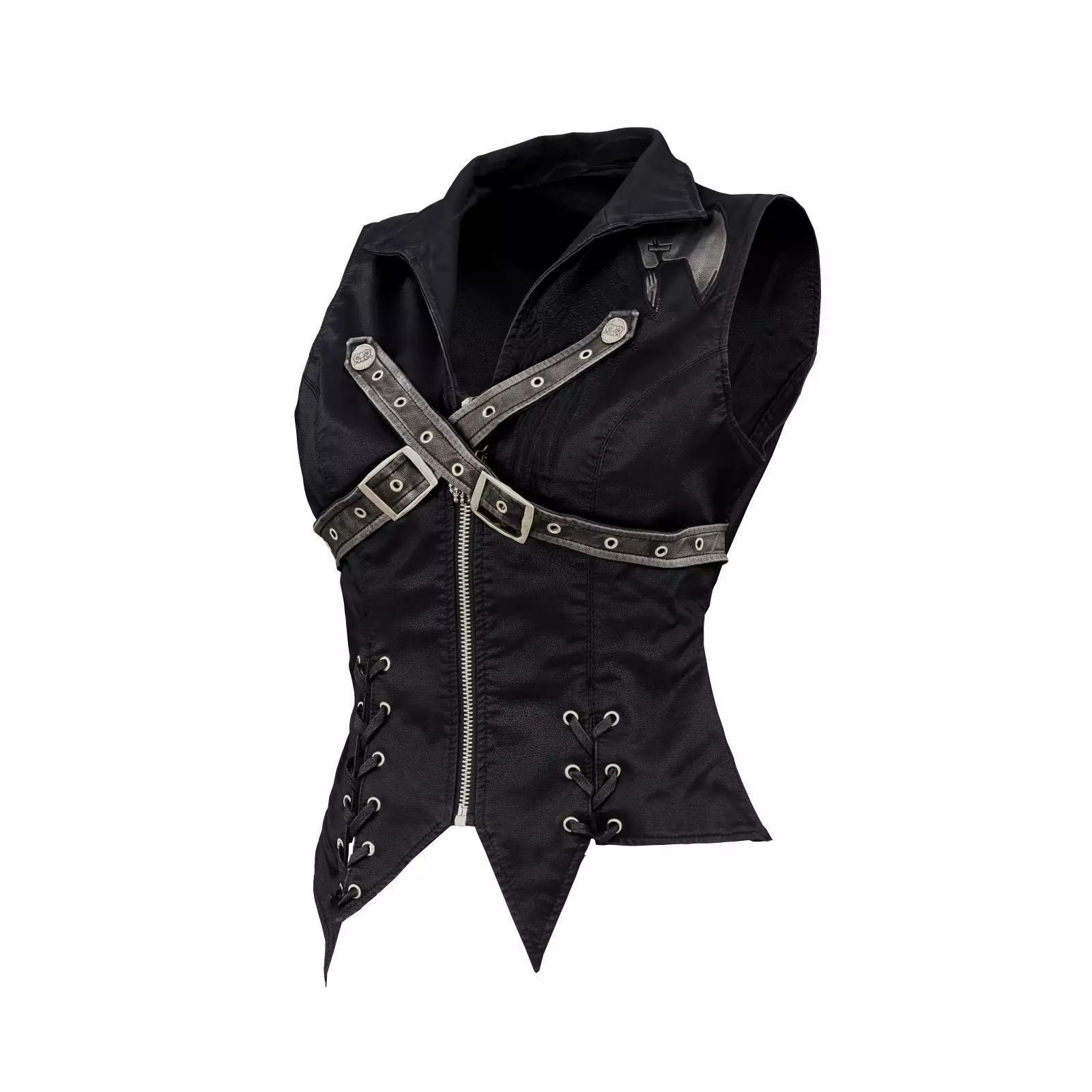 Cross Leather Vest 3D model