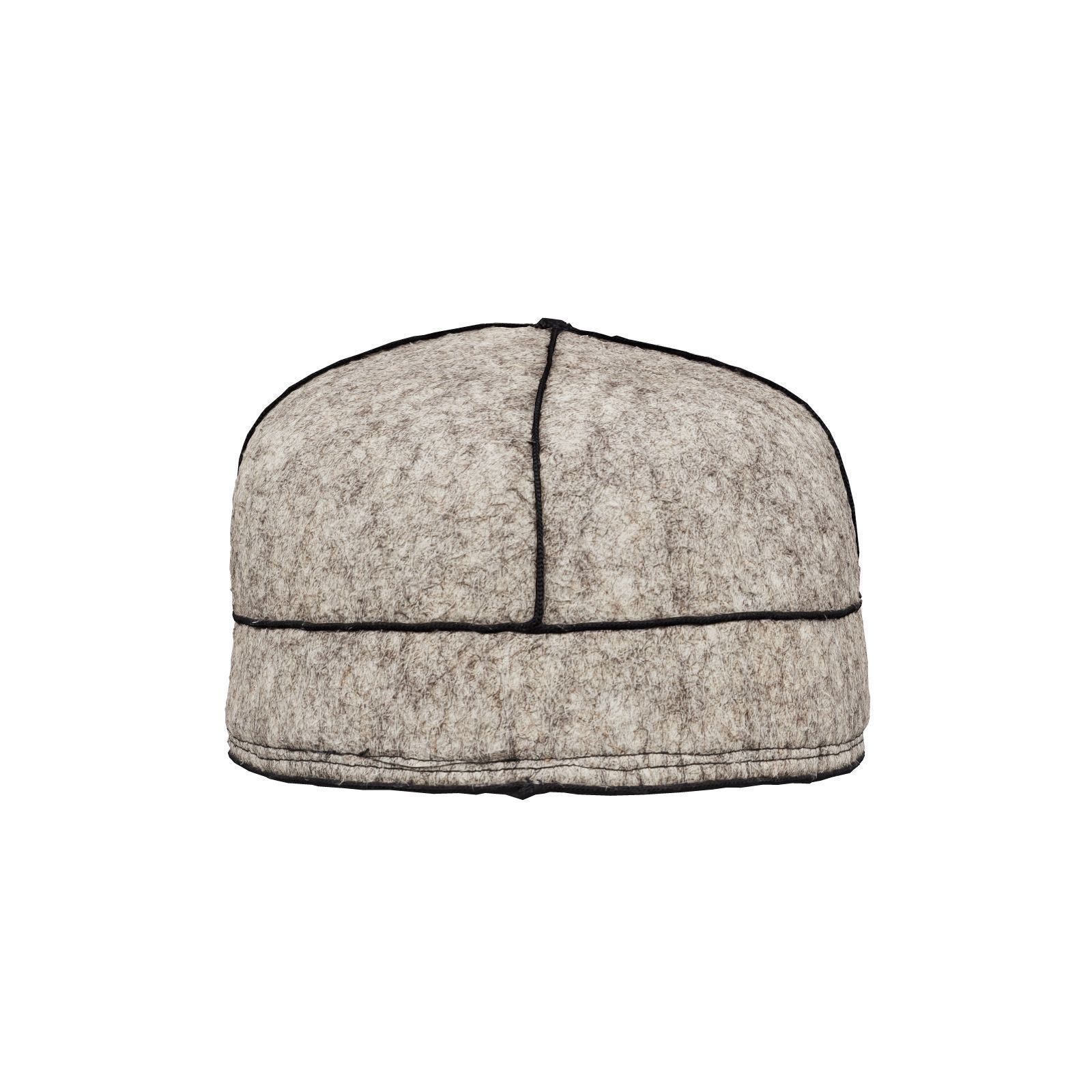 Cross Felt Hat 3D model_2