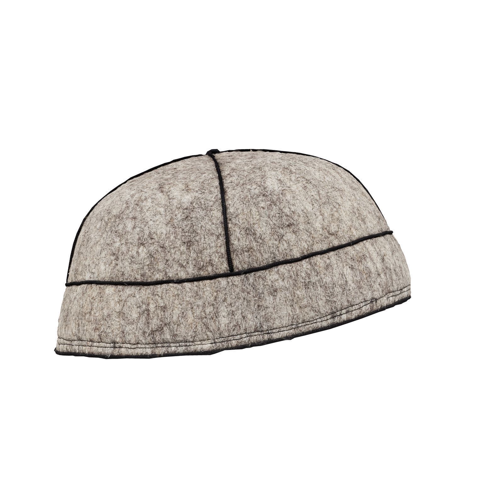 Cross Felt Hat 3D model_5