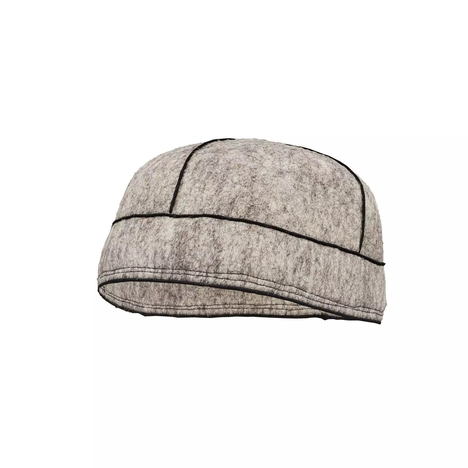 Cross Felt Hat 3D model_0