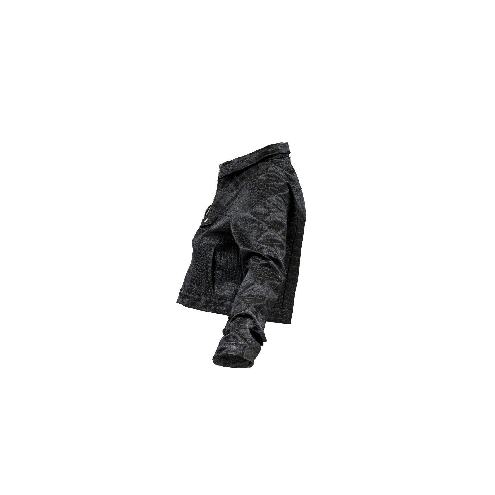 Crocodile Vinyl Jacket 3D model_4