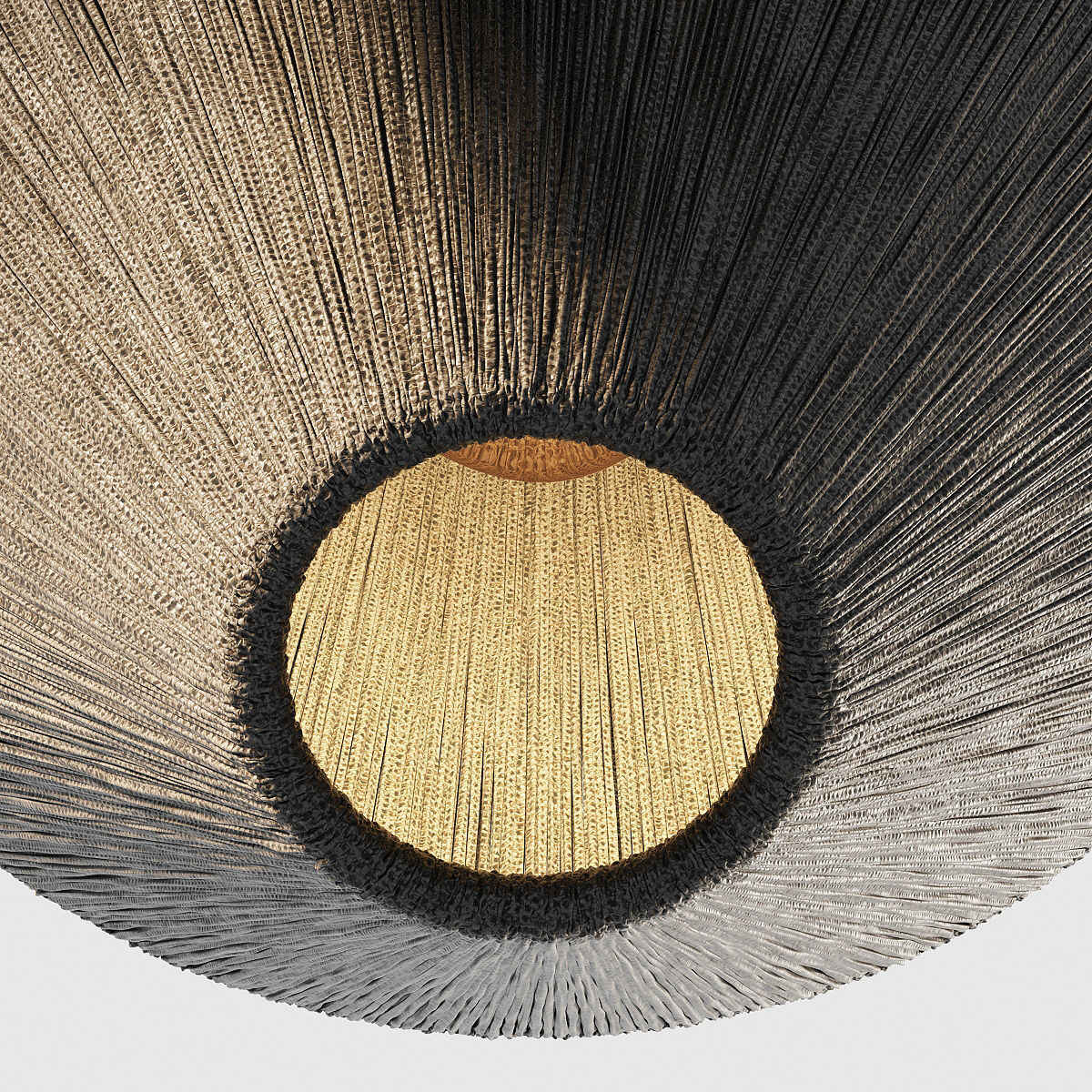 Lamp wood rattan wicker Cone n3 3D model_12