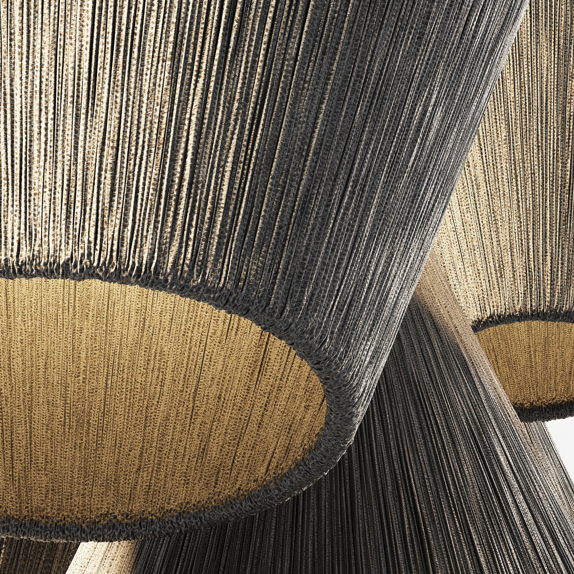 Lamp wood rattan wicker Cone n3 3D model_7