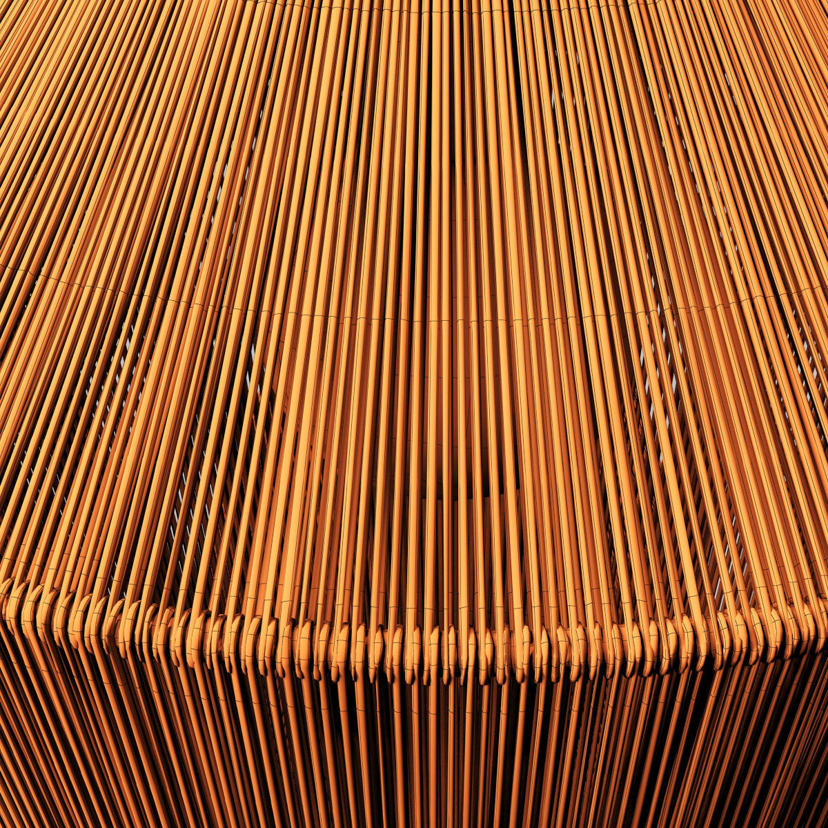 Lamp wood rattan wicker Cone n3 3D model_22