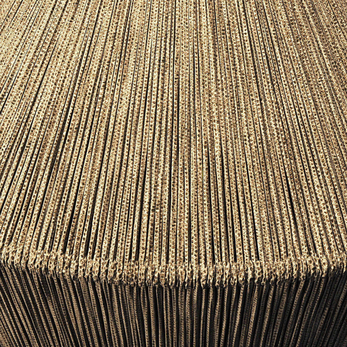 Lamp wood rattan wicker Cone n3 3D model_10