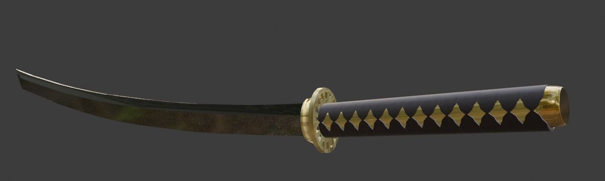 low Japanese katana Texture_2