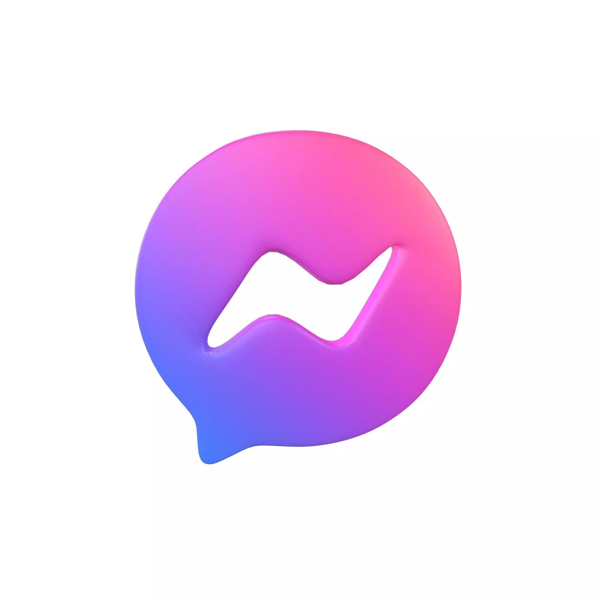 Messenger Logo v1 001 Free low-poly 3D model
