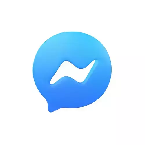 Messenger Logo v1 002 Free low-poly 3D model