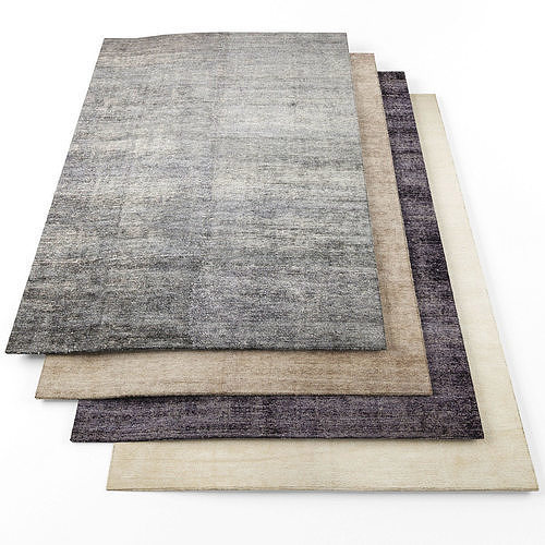 Rugs-1083 three rugs Low-poly 3D model
