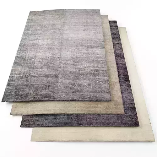 Rugs-1083 three rugs Low-poly 3D model