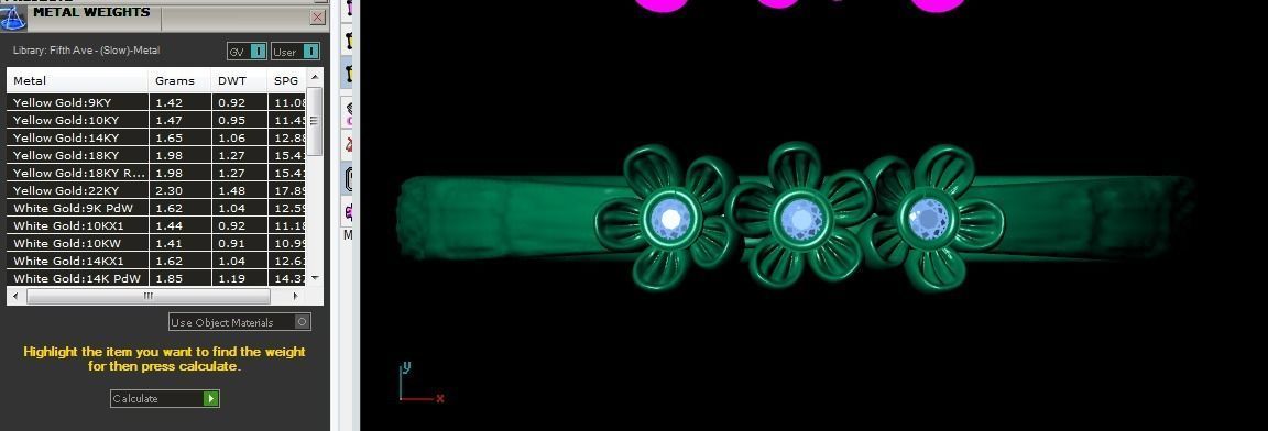 spring ring with flowers 3D print model_7