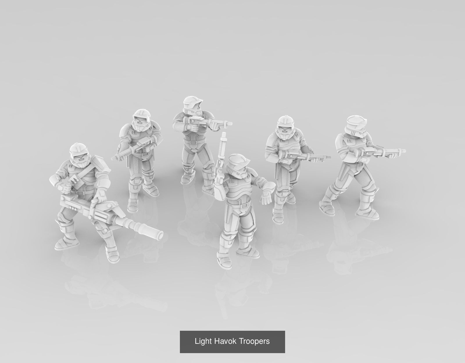 Old Light Republic Army 3D Model Collection_3