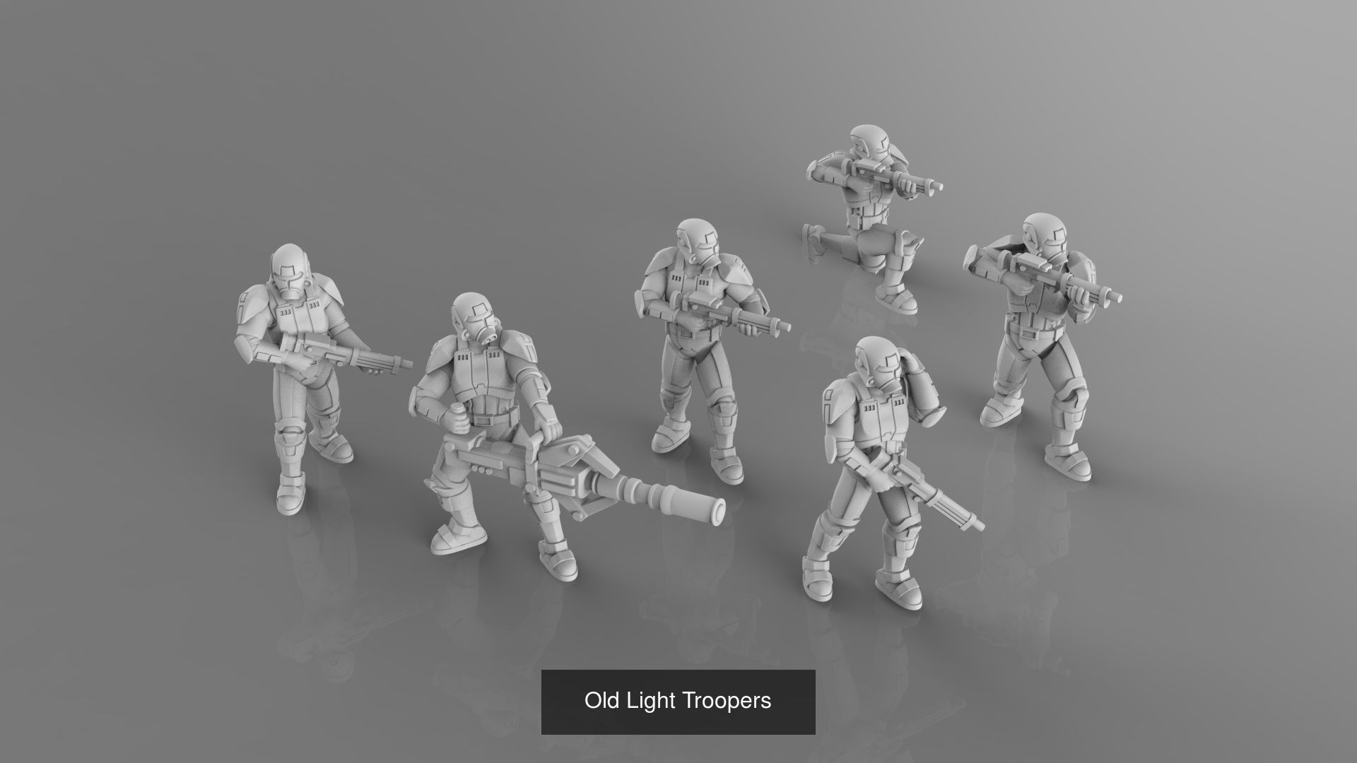 Old Light Republic Army 3D Model Collection_7
