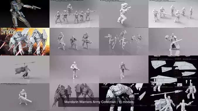 Mandarin Warriors Army Collection 