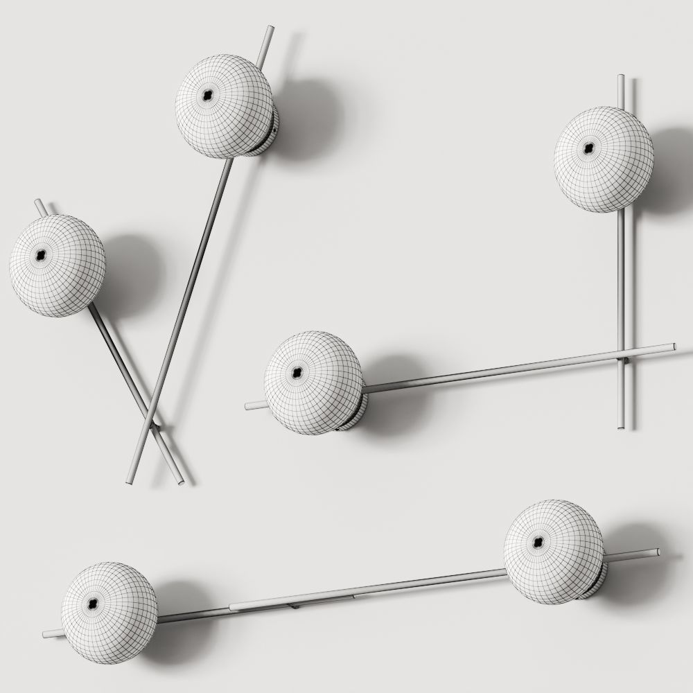 Miloox Mikado 2 Wall Lamp 3D model_1