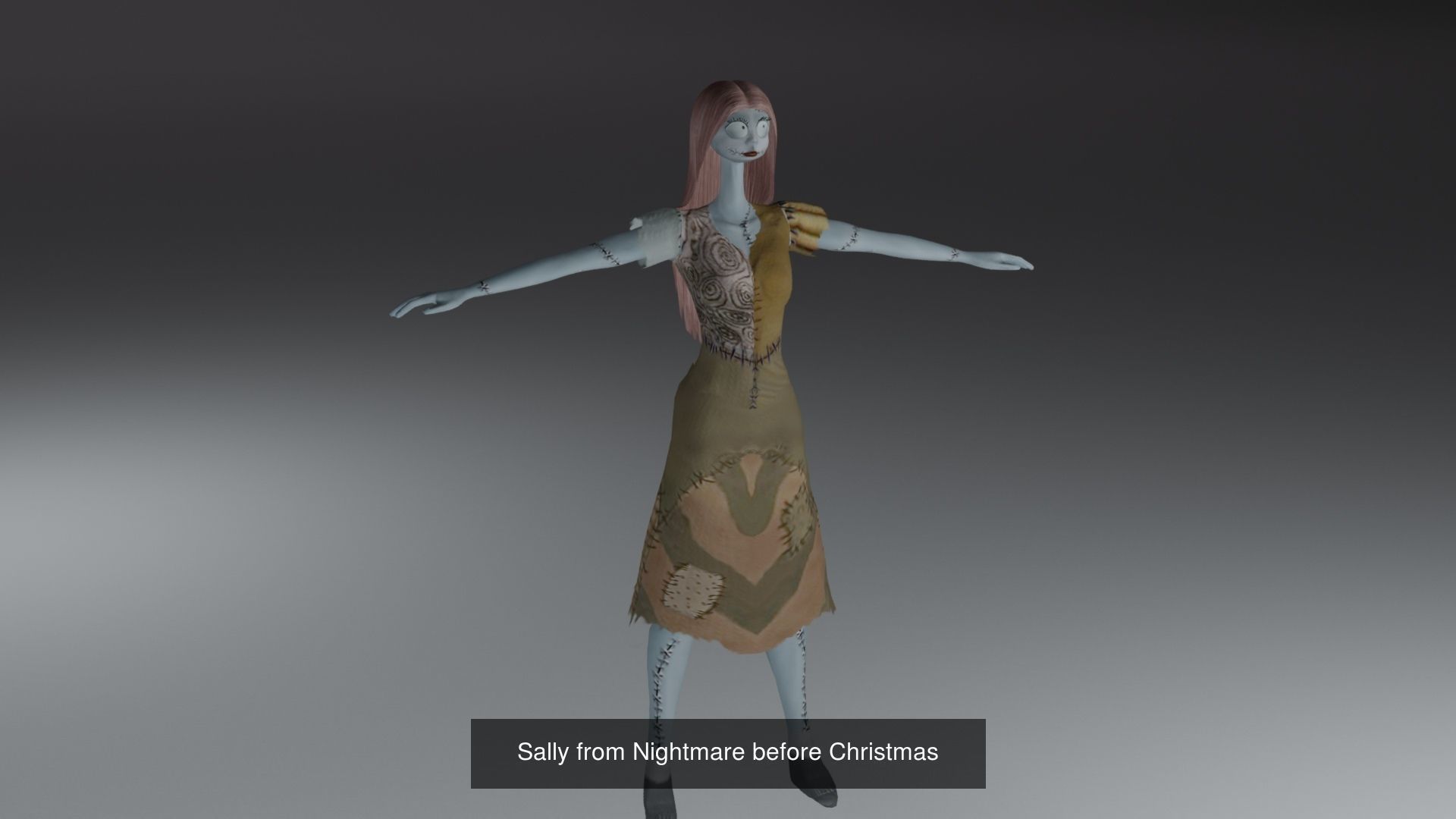 Jack Skellington-Sally from Nightmare before Christmas 3D Model Collection_2