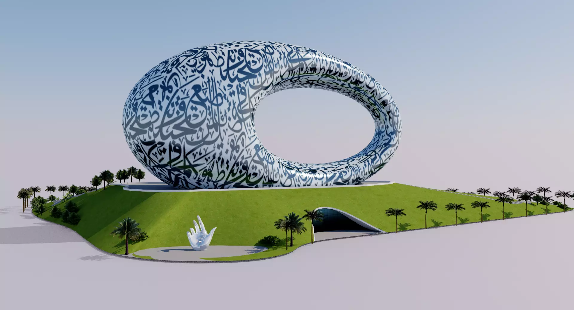 Museum of the Future - Dubai - UAE 3D model_0