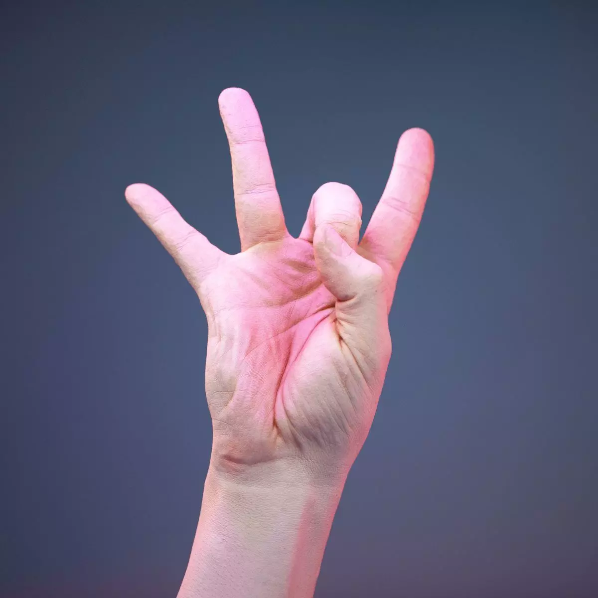 Finger Number 8 Low-poly 3D model