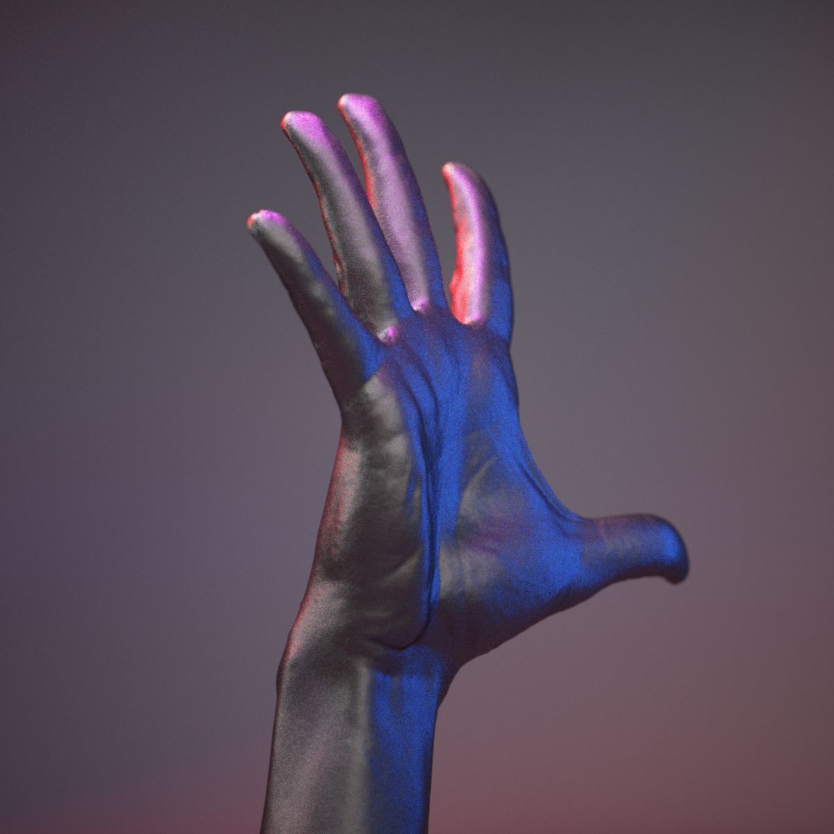 Finger Number 5 Low-poly 3D model_13