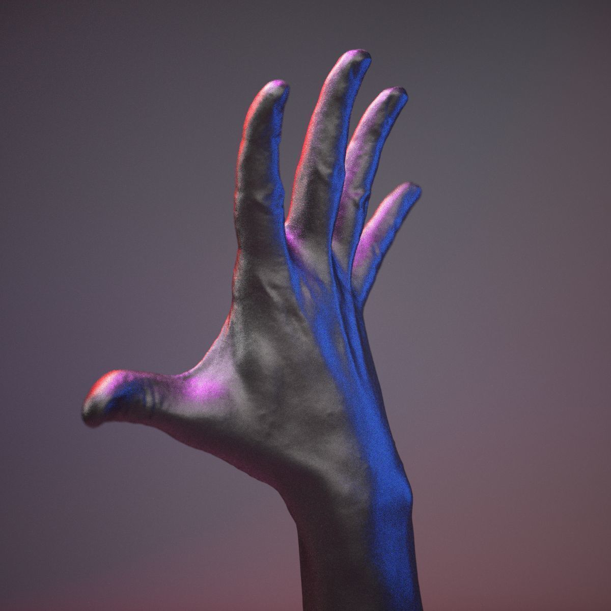 Finger Number 5 Low-poly 3D model_17