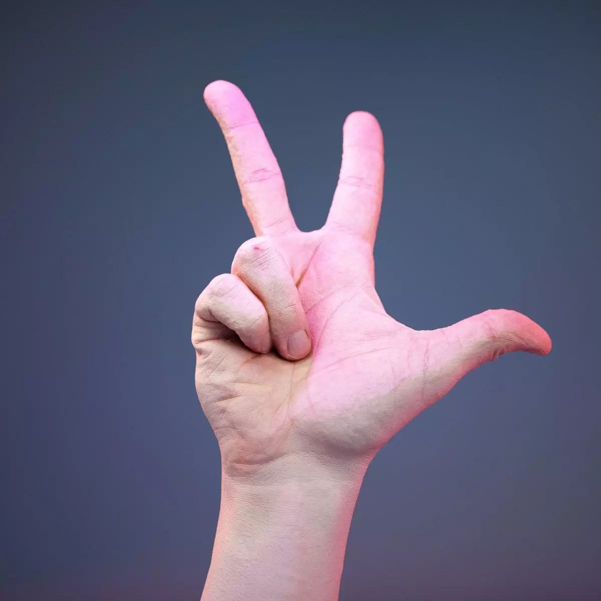 Finger Number 3 Low-poly 3D model