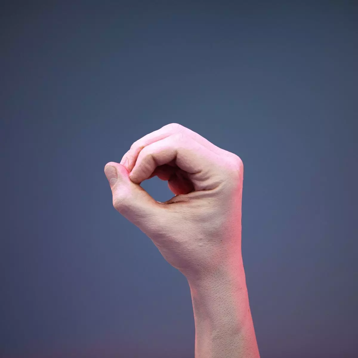 Finger Number 0 Low-poly 3D model