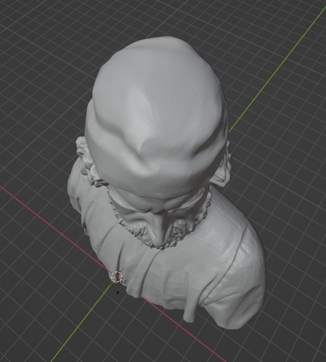 Donatello bust 3D print model_2