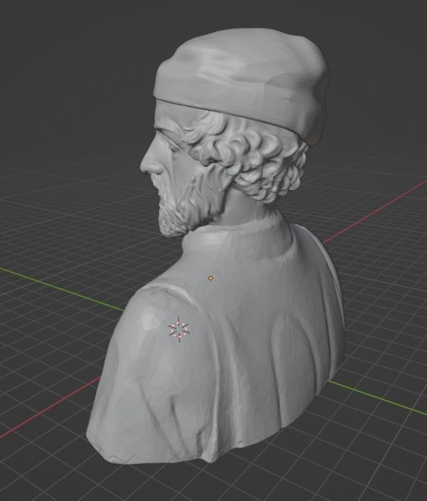 Donatello bust 3D print model_21