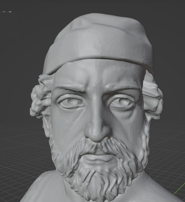 Donatello bust 3D print model_16