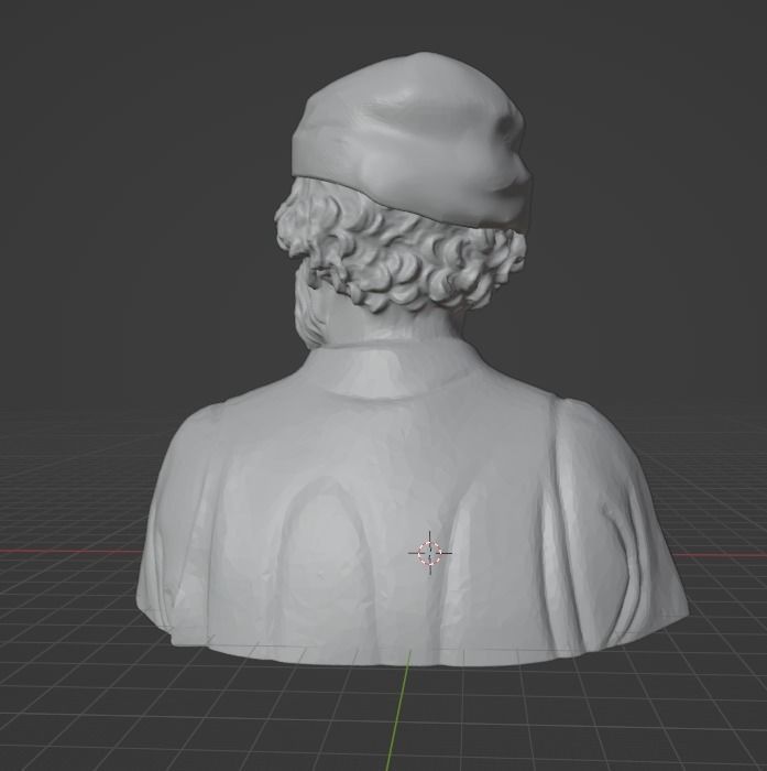 Donatello bust 3D print model_9
