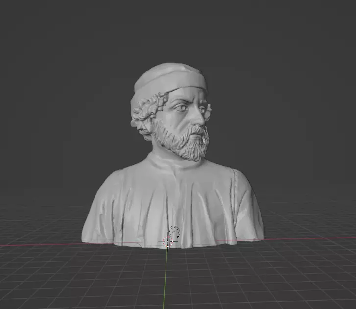 Donatello bust 3D print model_0