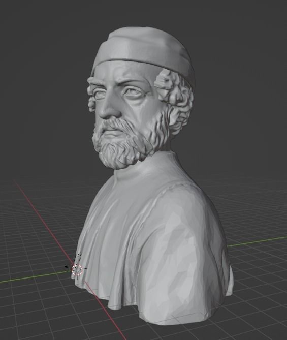 Donatello bust 3D print model_11