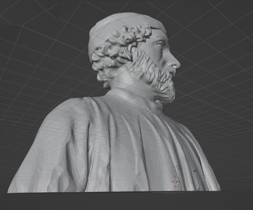 Donatello bust 3D print model_19