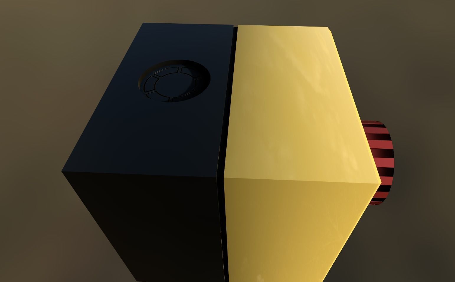 Emergency Stop Low-poly 3D model_6