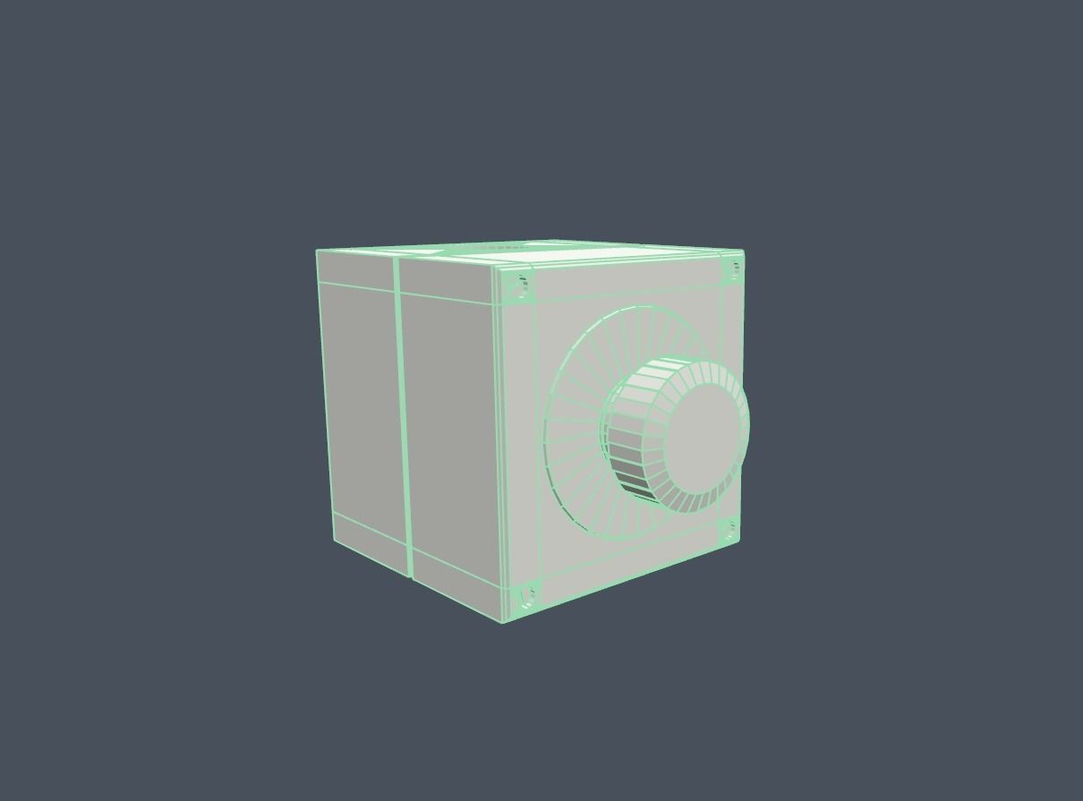 Emergency Stop Low-poly 3D model_12