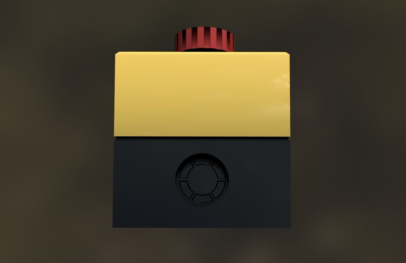 Emergency Stop Low-poly 3D model_7