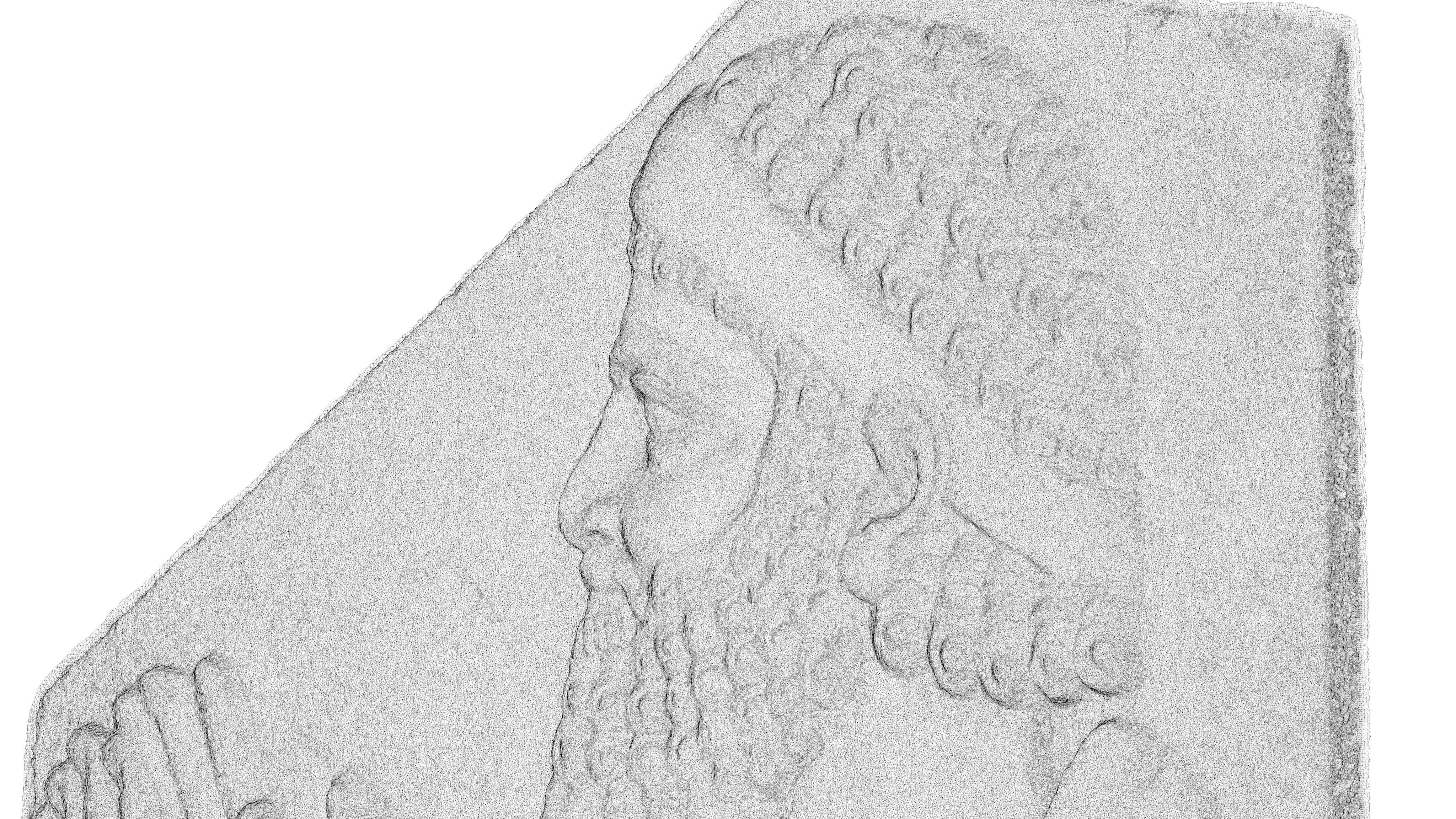 ASSYRIAN - TRIBUTAIRE MEDE I Low-poly 3D model_7