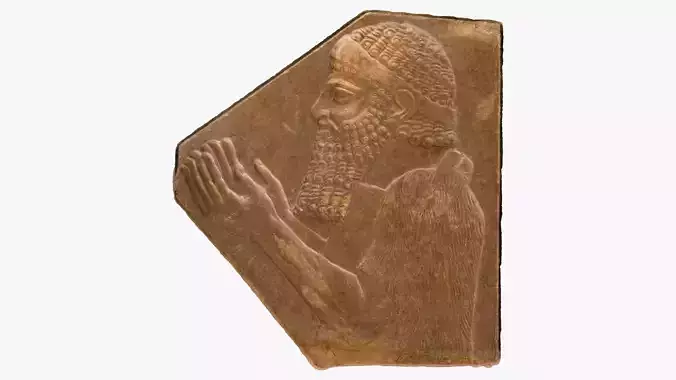 ASSYRIAN - TRIBUTAIRE MEDE I Low-poly 3D model