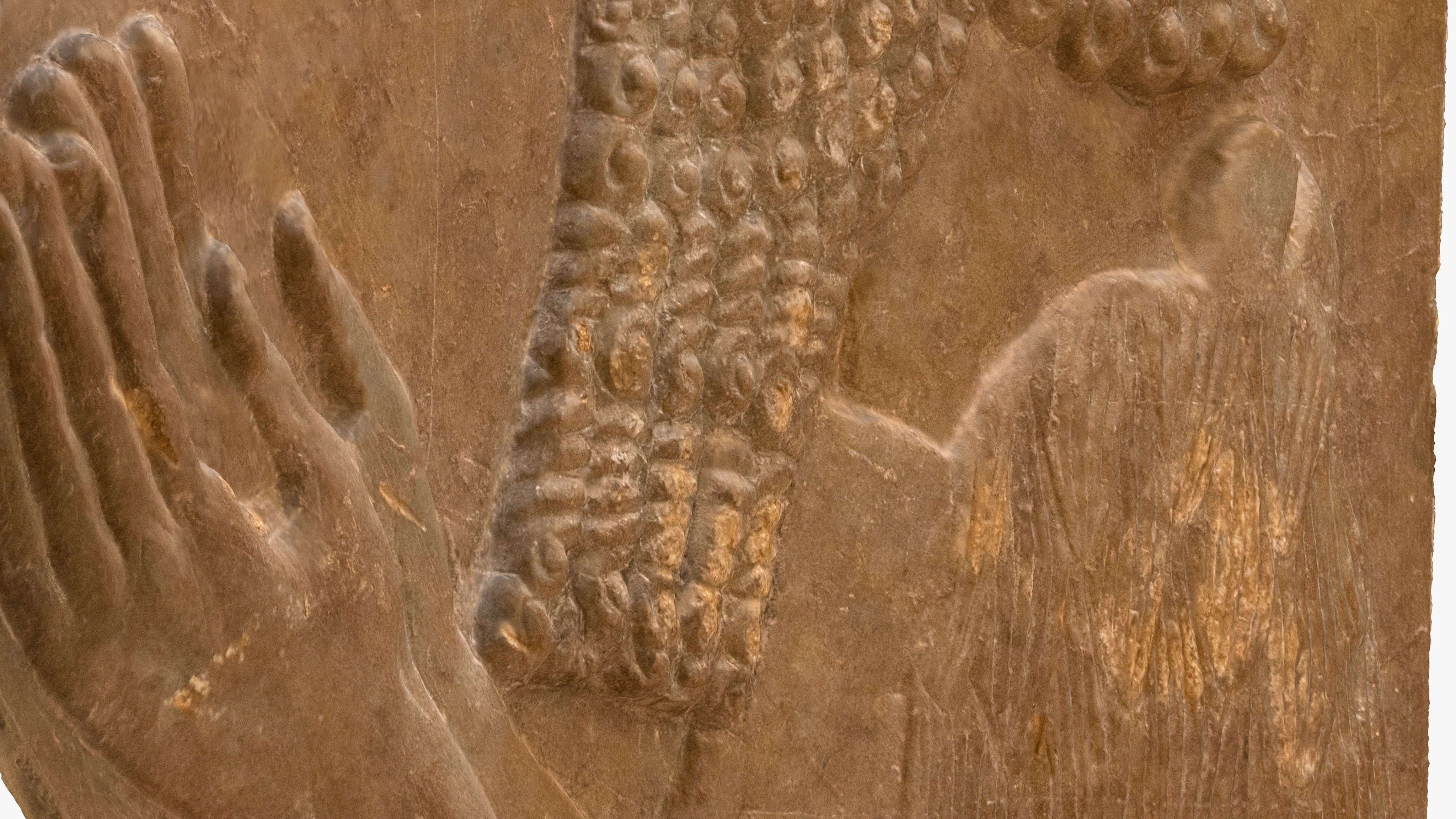 ASSYRIAN - TRIBUTAIRE MEDE I Low-poly 3D model_12