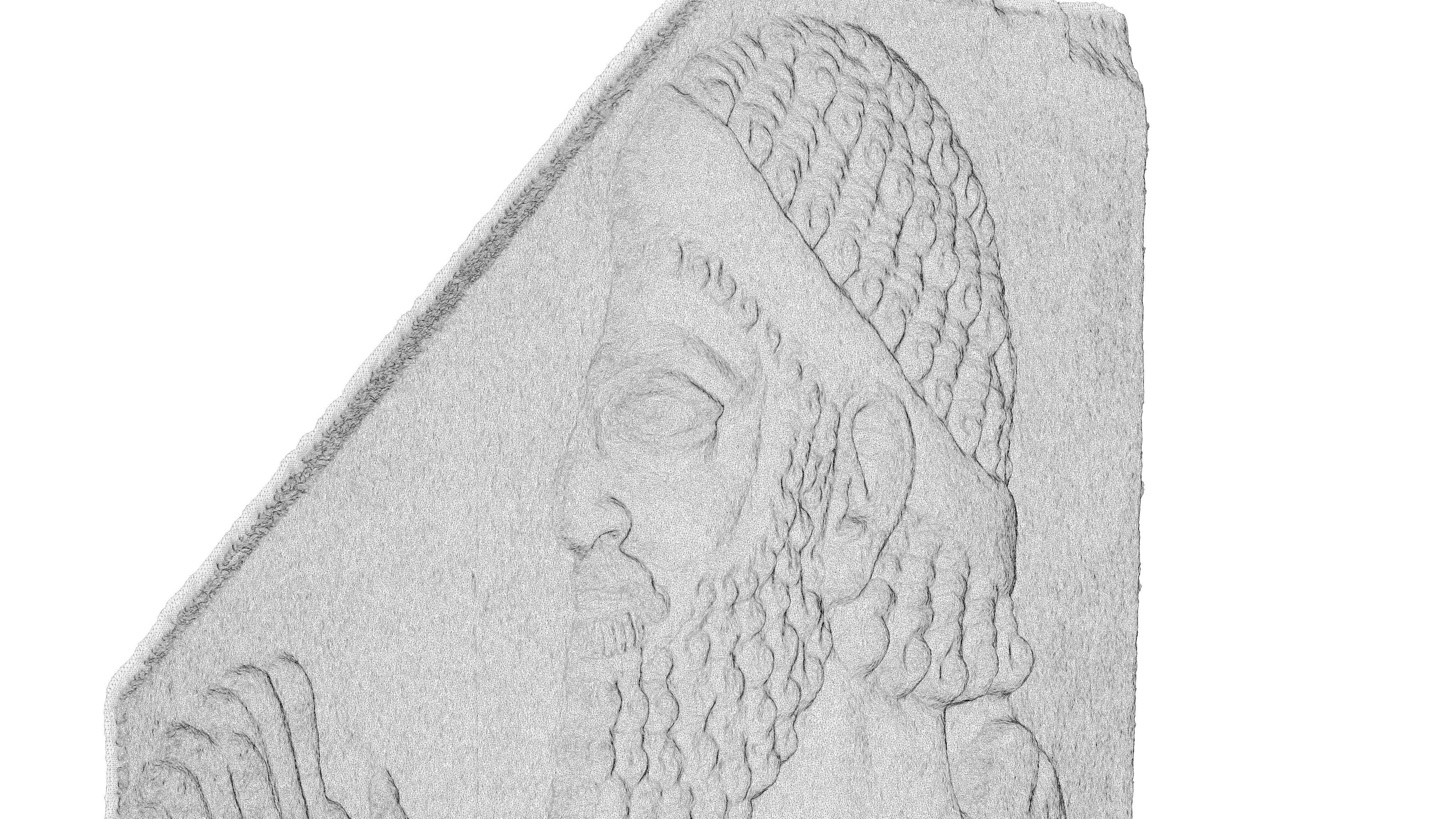 ASSYRIAN - TRIBUTAIRE MEDE I Low-poly 3D model_10