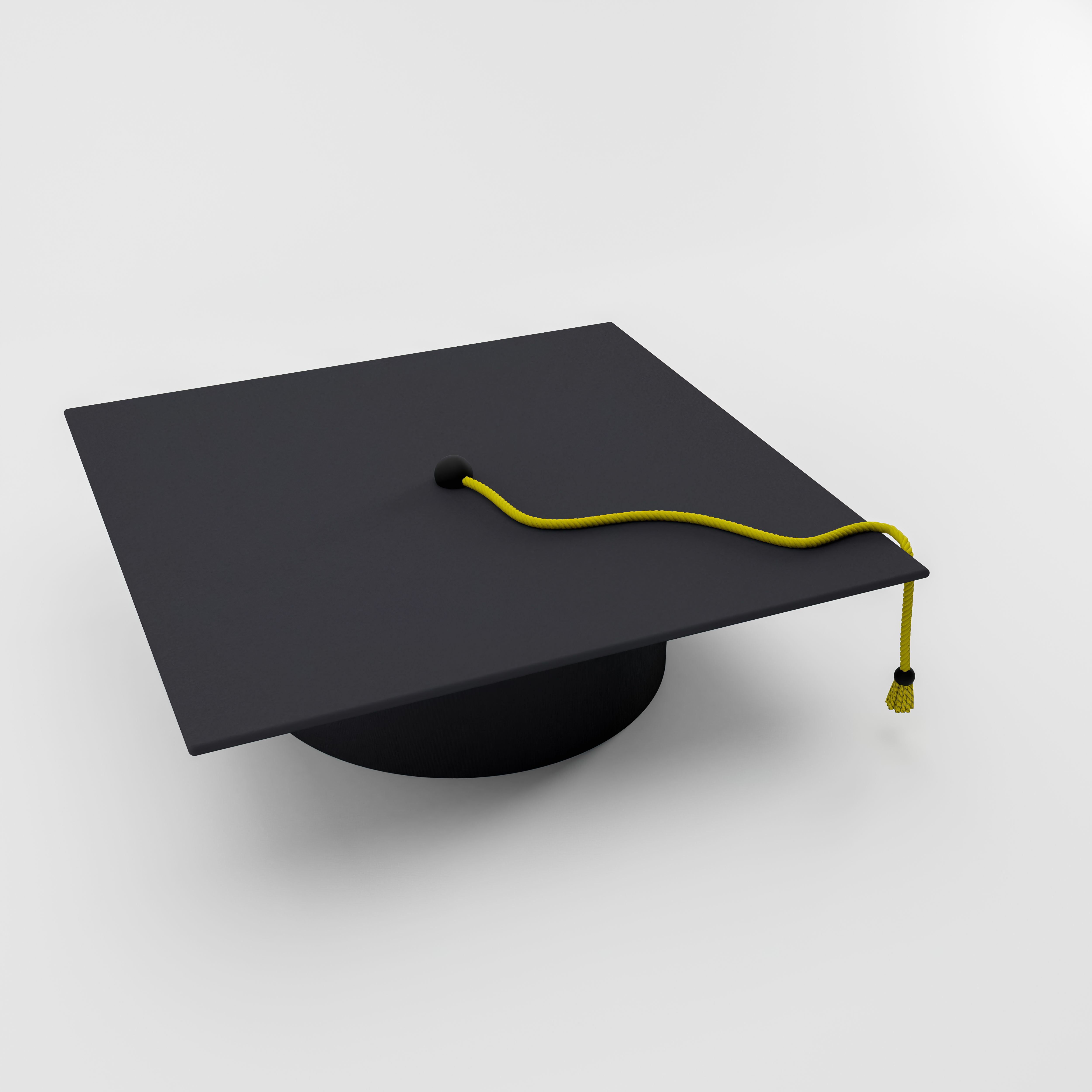 Square academic cap 3D model 3D model_2