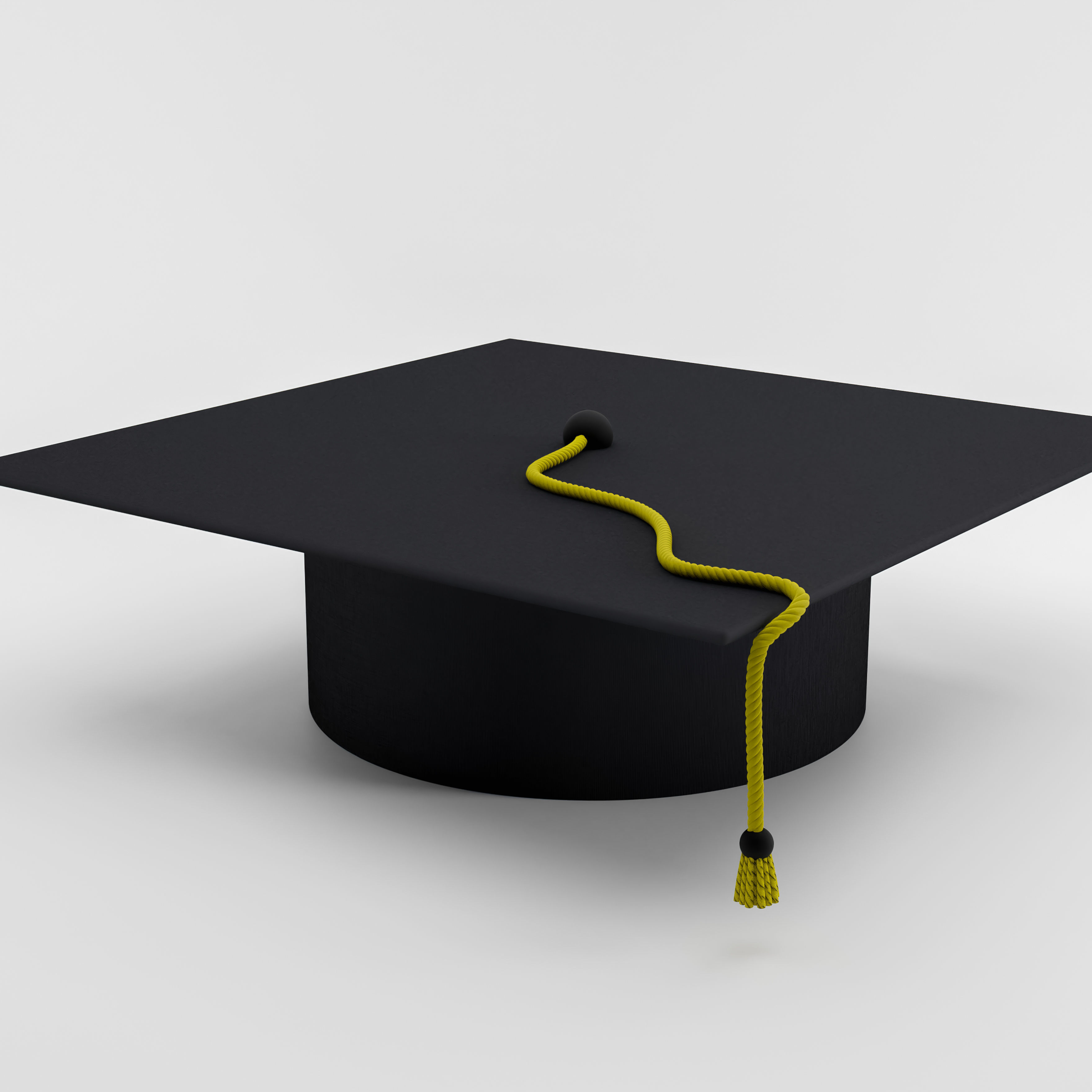 Square academic cap 3D model 3D model_0
