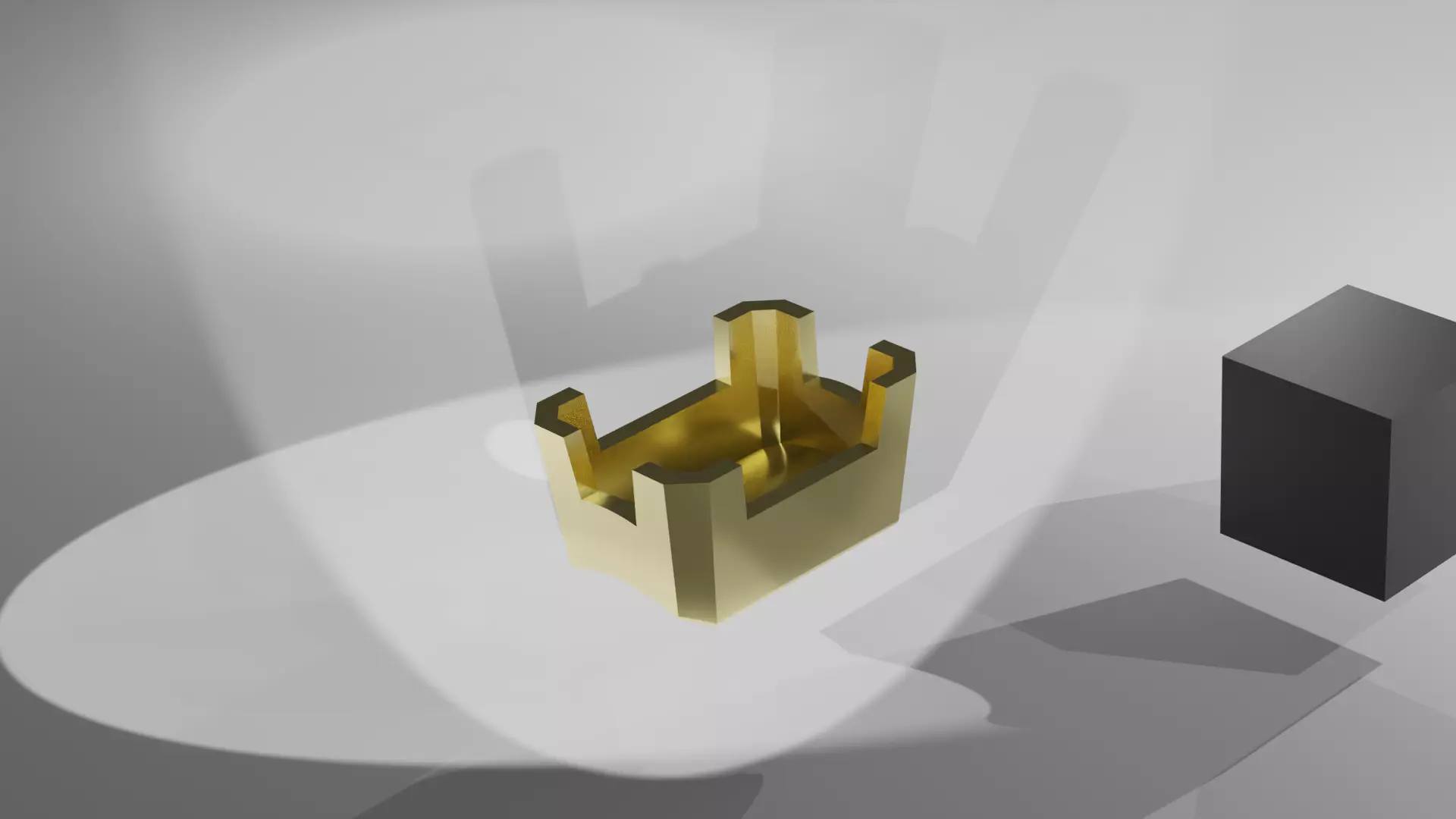 Stone Setting Emerald Cut Goldsmith semi-finished 3D print model_0